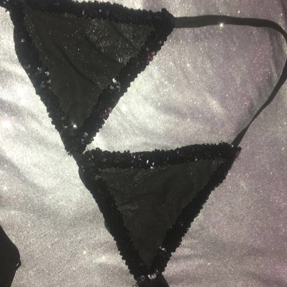 Black Sequin Bra Top RaveWear / Festival edm